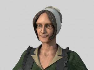 peasant woman 3D Model