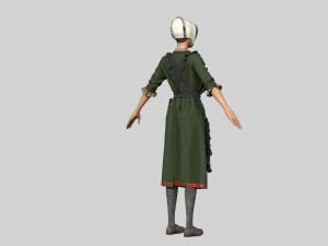 peasant woman Modello 3D