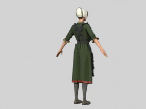 peasant woman 3D Model