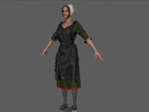 peasant woman 3D Model