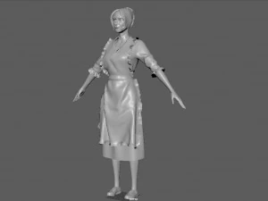 peasant woman 3D Model