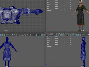 peasant woman Modello 3D