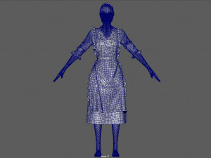peasant woman Modello 3D