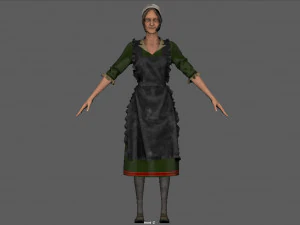 peasant woman 3D Model