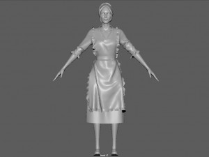 peasant woman Modello 3D