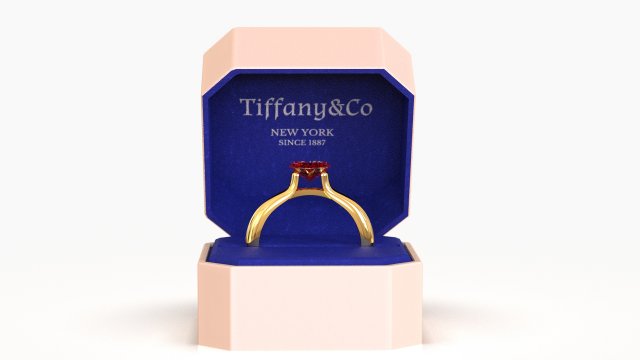 engagement ring 3D Model .c4d .max .obj .3ds .fbx .stl .blend 