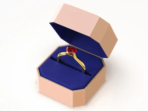 anillo de compromiso Modelo 3D