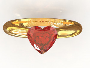 engagement ring 3D Model