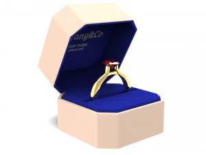anillo de compromiso Modelo 3D