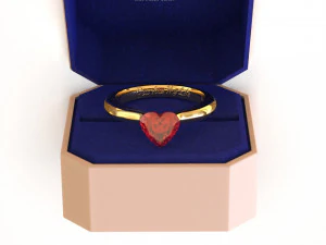 anillo de compromiso Modelo 3D