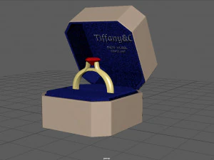 anillo de compromiso Modelo 3D