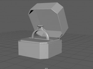 engagement ring 3D Model