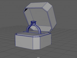 engagement ring 3D Model