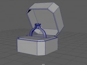 anillo de compromiso Modelo 3D