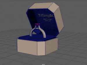 anillo de compromiso Modelo 3D