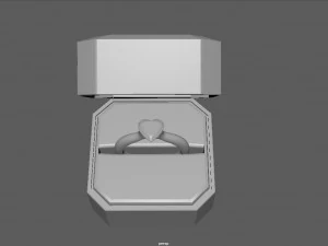 anillo de compromiso Modelo 3D