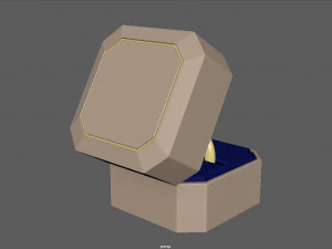 anillo de compromiso Modelo 3D