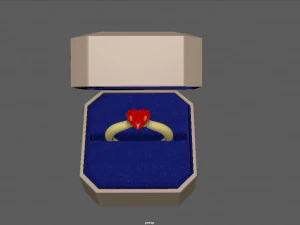 anillo de compromiso Modelo 3D