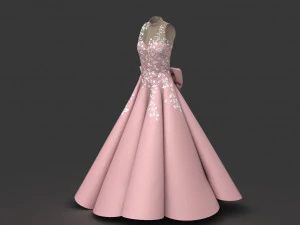 prom dress 2 3D Model