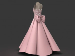 prom dress 2 3D Model