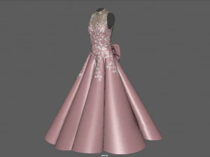 prom dress 2 3D Model