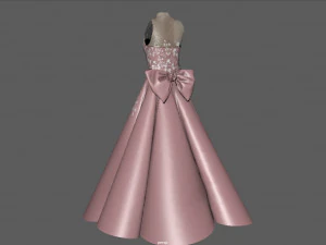 prom dress 2 3D Model