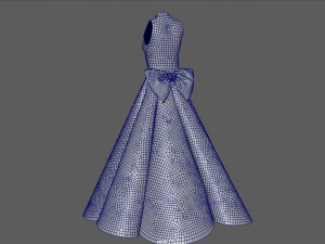 prom dress 2 3D Model