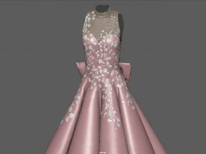 prom dress 2 3D Model