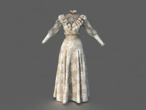 tea dress 3D Model
