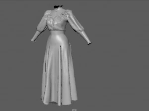 tea dress 3D Model