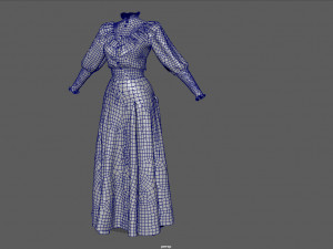 tea dress Modèle 3D