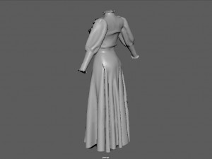 tea dress Modèle 3D