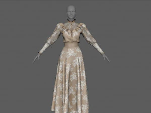 tea dress 3D Model