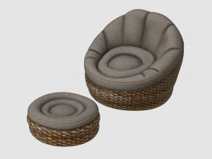 poltrona relax Modello 3D