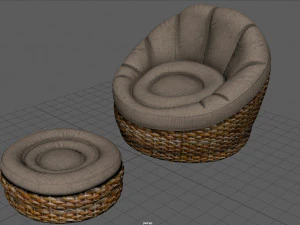 poltrona relax Modello 3D