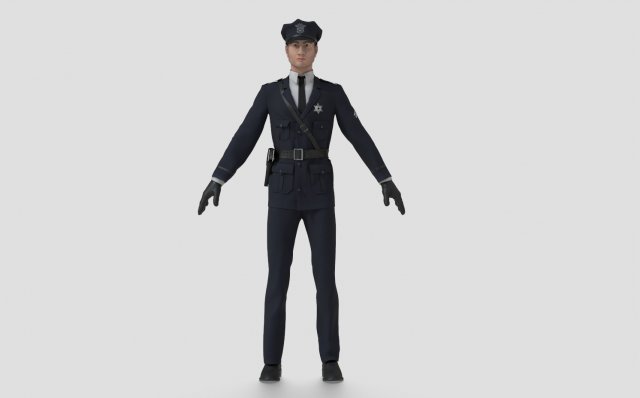 1930s Police Officer 3D Модель In Мужчина 3DExport