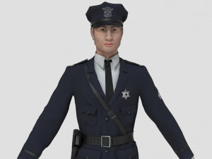 1930s police officer 3D Модель