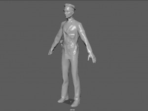 1930s police officer 3D Модель