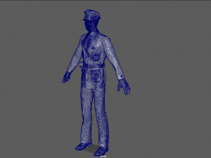 1930s police officer 3D Модель
