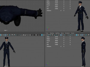 1930s police officer 3D Модель