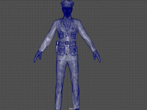 1930s police officer 3D Модель