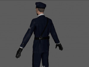 1930s police officer 3D Модель