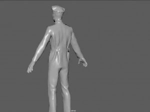 Policial dos anos 1930 Modelo 3D