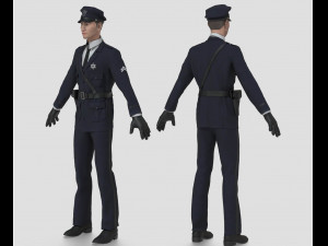 1930s police officer 3D Модель