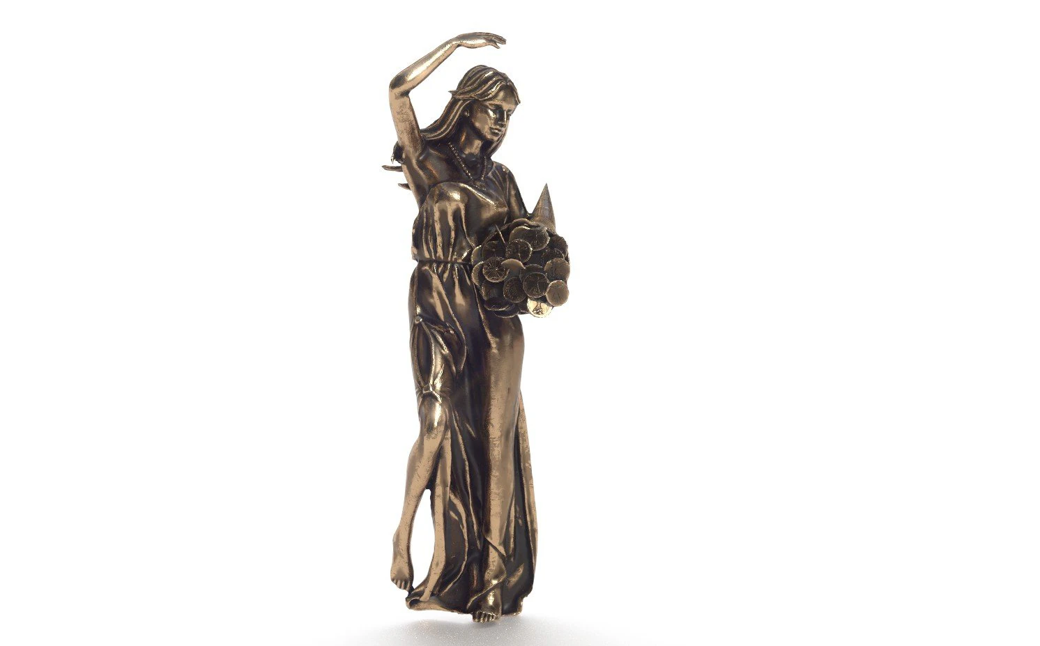 goddess of fortune 3D Model .c4d .max .obj .3ds .fbx .stl .blend 