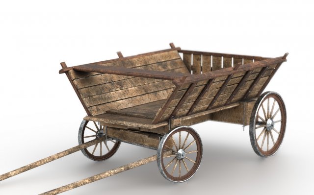 carriage Model 3D .c4d .max .obj .3ds .fbx .stl .blend 