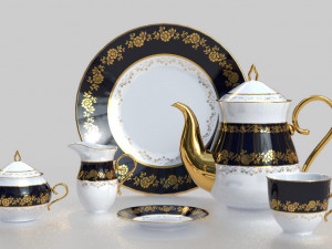 tea service 3D मॉडल
