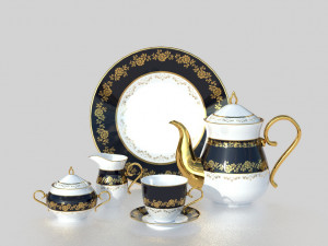 tea service 3D मॉडल