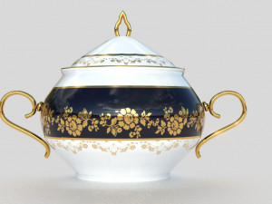 tea service 3D मॉडल