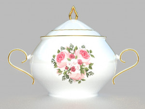 tea set 3D 模型
